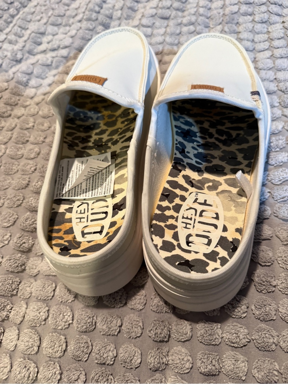 Hey Dude Austin lift leather mule shoes - Picture 3 of 10